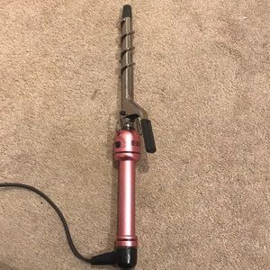 Hot Shot Tools Pink Titanium Coil Curling Iron